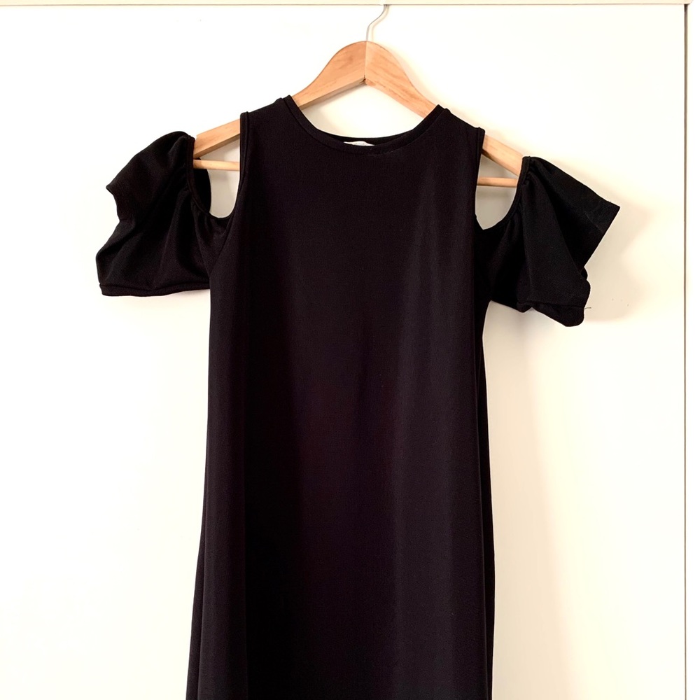 Zara open shoulder cocktail dress